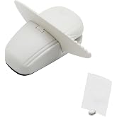 Paper Holder for Typing, White Document Stand with Weighted Base and Clip | Paper stand for desk when typing keeps loose reference sheets upright beside your keyboard without crowding your workspace
