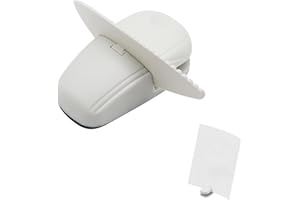 GENERIC Plastic Document Holder for Typing, Portable Paper Stand with Non-Slip Base for A4 Paper, Compact Reading Clip Holder for Office Desk, Computer, Bank - White