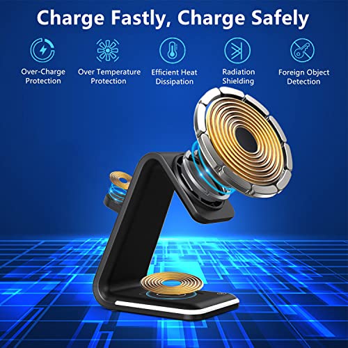Wireless Charger for MagSafe Charger Stand, [with 3 Gears of