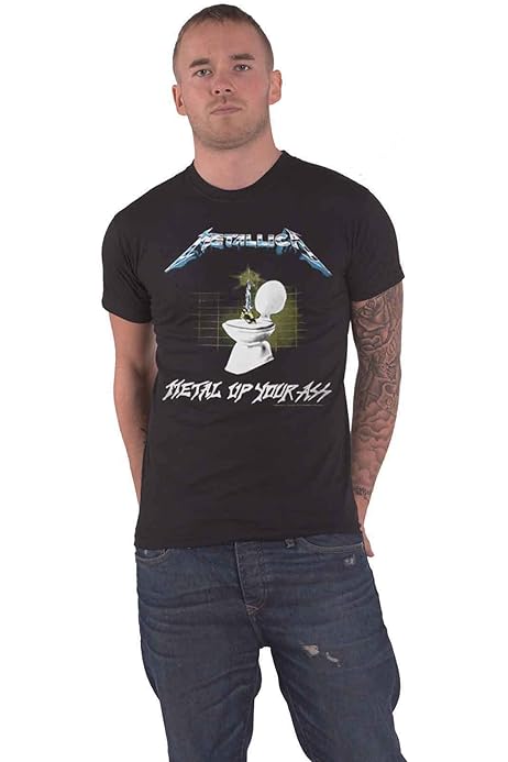 Amazon.com: Metallica Unisex T-Shirt: Metal Up Your Ass (Back  
