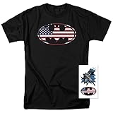 Popfunk Batman Patriotic Logo USA Flag T Shirt