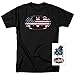 Batman Patriotic Logo USA FLag T Shirt & Exclusive Stickers