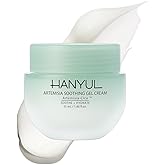 Hanyul Artemisia Soothing Gel Cream Moisturizer with Centella Asiatica and Niacinamide | Calming Water Cream | Cooling, Hydrating, Suitable for Sensitive & Acne-Prone Skin, 1.86 fl. oz.