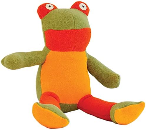 Cate and Levi 16" to 22" Handmade Softy Frog Stuffed Animal (100% USA Polar Fleece)