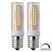 XRZT E17 LED Bulb Microwave Oven Appliance Whirlpool Bulb, 8206232A 75W Halogen Bulbs Equivalent, Warm White 3000K Intermediate Base, Dimmable 2 Pack