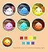 Kids Night Light EMDMAK Silicone Night Lamp Battery Operated with 7-Color Mood Light, Sensitive Tap Control for Baby Kids Adults (White) (Light A)