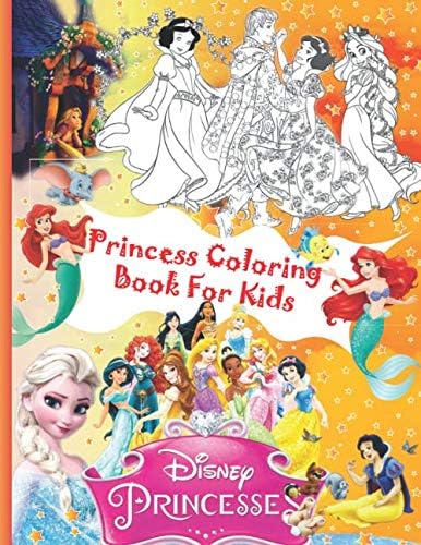 Princess Coloring Book For Kids Fun Coloring Activity With Snow White Cinderella Aurora Ariel Belle Jasmine Pocahontas Mulan Tiana Rapunzel Merida And Moana Great Gift For Kids Or Girls Noble Joshua