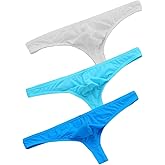 YCBENYANG Men's Sexy Low Waist Briefs Sexy G-Strings Thongs Panties Pouch Underwear Bikini Underpants