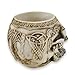 Zeckos Celtic Knot Skull Pen Holder