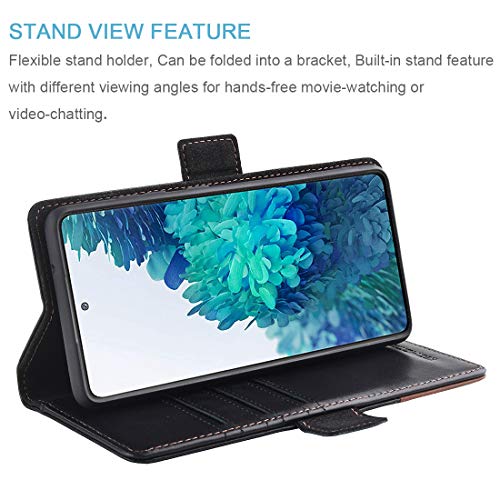 KEZiHOME Samsung S20 FE 5G Case, Genuine Leather Galaxy S20 FE Wallet