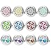 3 PCS Car Aromatherapy Essential Oil Diffuser Vent Clip, Stainless Steel Locket with 40 Felt Padsthumb 1