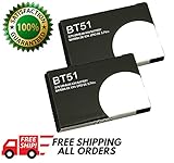 Replacement Battery for Motorola BT50 / BT51 (2-Pack, Bulk Packaging)