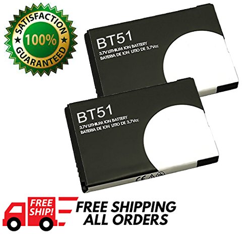 Replacement Battery for Motorola BT50 / BT51 (2-Pack, Bulk Packaging)