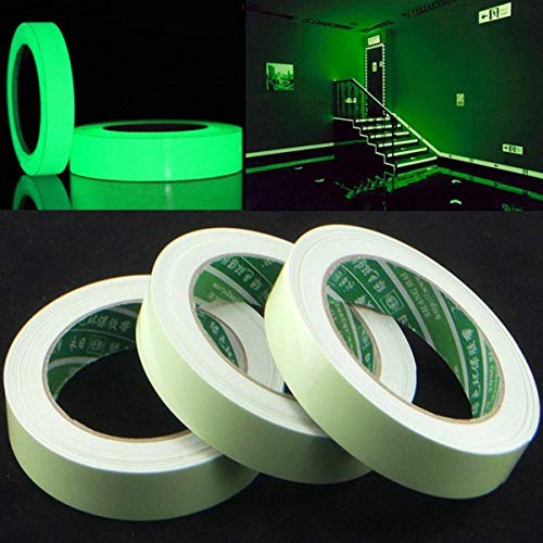 Glow in The Dark Tape 30' ft Length x 1 Inch Wide, Premium Quality Non-Toxic, 12 Hour Glow. Sticks Easily & Waterproof. Perfect for Home and Office use. - Thumbnail 4