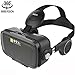 VR Viewer Helmet Virtual Reality Headset with Build-in Stereo Headphones and Adjustable Strap Movie Games 3D Glasses fits the Myopia for iOS & Android Smartphones within 3.5-6.2 inches (Z4 Black)