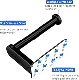 Tahbarshi Self Adhesive Toilet Paper Holder and Hand Towel Ring Set view 5