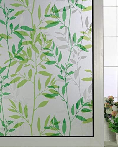 Aojia No-Glue 3D Static Decorative Privacy Window Film, ((35.4'X78.7'(90x200cm)) AW1008-2
