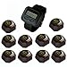 SINGCALL Wireless Restaurant Service Calling System,for Cinema,Pack of 10 Pcs Table Buttons and 1 Pc Wrist Watch Reciever