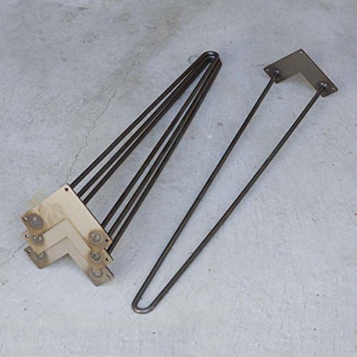 Rusty Garden W5031A4 Classic 2-rod hairpin leg 28" set/4
