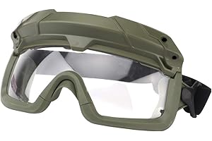 ATAIRSOFT Tactical Anti Fog Safety Protection 2 Modes Goggles Glasses for Airsoft Hiking Paintball Hunting