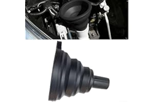 Collapsible Silicone Car Funnel for Automotive Fluid Transfer - Oil, Fuel, Petrol, Heat Resistant from -20°C to 220°C - Folda