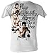 Muhammad Ali T-shirt - 3 Poses Adult White Tee Shirt