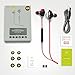 Mifo U5 PLUS Bluetooth Headphones In Ear - Magnetic Aluminum Design IPX7 Waterproof apt-X Earphone - 8 Hours Playtime Noise Canceling NFC Sports Stereo Headset with Mic - Great for Sports -Red