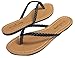 Womens Braided Faux Leather Flip Flops T Strap Thong Flip Flop Sandal Thong Sandals