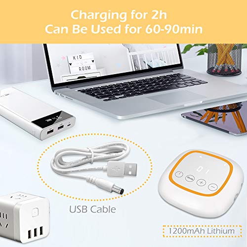BAMMAX Double Electric Breast Pump, Portable Breast Pumps Breast Feeding Pumps USB Rechargeable Breast Pump with 4 Modes 16 Files, LED Touch Screen Display, Ultra-Quiet, BPA-Free, FDA Certified