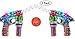 Kidsco Bubble Gun Blower Machine - Pack of 2 Light Up LED Transparent Blaster - for Kids, Playing, Outdoors, Indoors, Gifts, and Party Favors - 1 Bubble Solution and Batteries Included