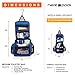 Neatpack Medium Size Hanging Nylon Toiletry Bag & Organizer with Detachable TSA Compliant Zipper Pocket and Swivel Style Hook