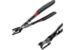 Sylvil Panel Clip Removal Plier, Automotive Door Panel Upholstery Trim Clip Removal Tool Plier, Remove Push Pin and Press in Trim Clip Fasteners Lift Action Plier, Car Accessories