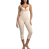 Open Bust Tummy Control Shapewear Bodysuits for Women Compression Leggings Full Body Seamless Faja Butt Lifting Body Shaper
