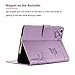 iPad Mini 5 2019 Case - LittleMax Ultra Slim Lightweight Thin PU Leather Stand Flip Case Auto Sleep/Wake Cover for iPad Mini 1/2/3/4/5-7.9 Inch - (Light Purple Butterfly)