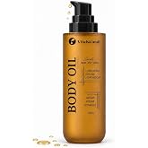 Body Oil for all skin types, scented light firming after shower moisturizer | Scented lightweight Body firming oil with rosehip, Jojoba, Argan Oil for Dry Skin, Firming Care and Daily Moisture for Men