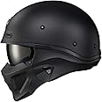 ScorpionEXO Covert X Open Face Half Shell 3/4 Mode Motorcycle Helmet Comm Ready Speaker Pockets DOT