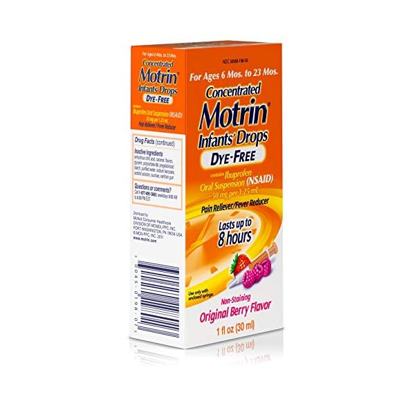 Infants' Motrin Concentrated Liquid Medicine Drops with Ibuprofen
