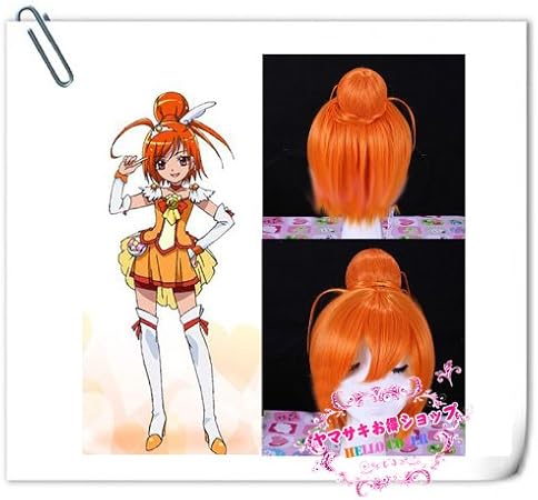 Amazon コスプレウイッグ スマイルプリキュア Smile Pretty Cure 日野 あかね ひの あかね キュアサニー コスプレ 仮装 通販
