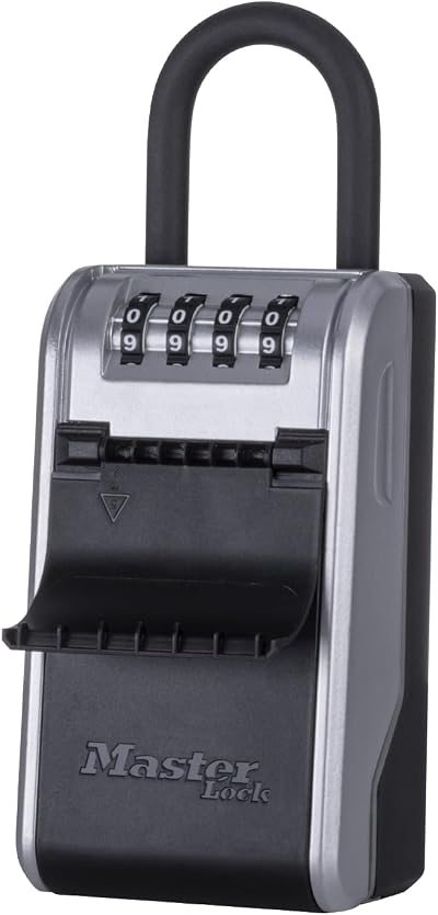 Master Lock 5480EURD Key Safe with New Design, Large Capacity, Shackle