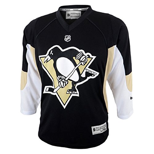 NHL Pittsburgh Penguins Reebok Youth Team Jersey Black (Youth S/M)