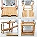 GOBAM Bathroom Counter Organizer Shelf Cosmetic and Vanity Perfume Organizers Shelf Easily Assembled, Bamboo