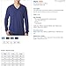 Bella 3425 Unisex Long Sleeve V-Neck Tee - Navy Triblend44; Large