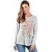 Uideazone Women Ugly Christmas Long Sleeve Tee Shirt Casual Holiday Party Blouse Tops Gray