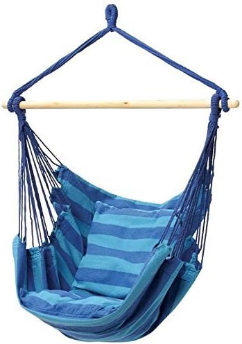 Porch Swing - Hanging Hammock Chair for Your Outdoor Living Space - Blue