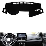 leather dash board cover mat Compatible with Toyota