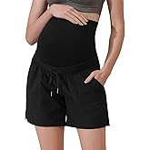 Maacie Maternity Hiking Shorts Quick Dry Waterproof 5" Workout Sports Shorts Outdoor Casual