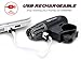 Blitzu Gator 320 PRO USB Rechargeable Bike Light Set Powerful Lumen Bicycle Headlight Free Tail Light, LED Front and Back Rear Lights Easy to Install for Kids Men Women Road Cycling Safety Flashlight