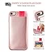 LAMEEKU iPhone SE 2nd Generation Wallet Case, iPhone 7/8 Card Holder case, Shockproof Apple 8 Leather case with Hidden Credit Card Holder, Protective Cover for Apple iPhone 8/7/SE 4.7inch Rose Gold