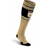 For Bare Feet NFL Classic NEW ORLEANS SAINTS Marathon Compression Sock Team Color Small/Medium