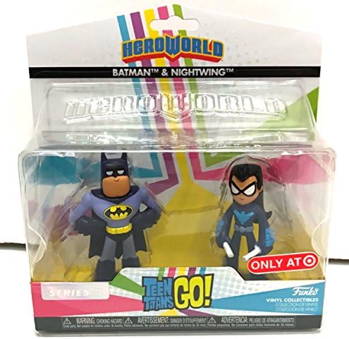 Funko Hero World Teen Titans Go Target Excl 2 Pack vinyl Figure Batman Nightwing